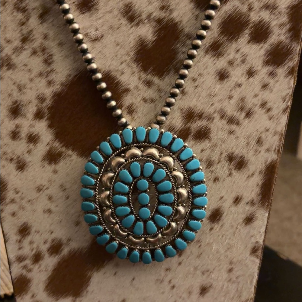 Turquoise Cluster Pin/Pendant